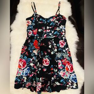 Express Floral Mini Dress-XS